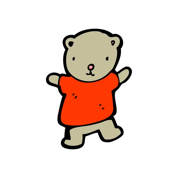 Oso de peluche marrón — Vector de stock