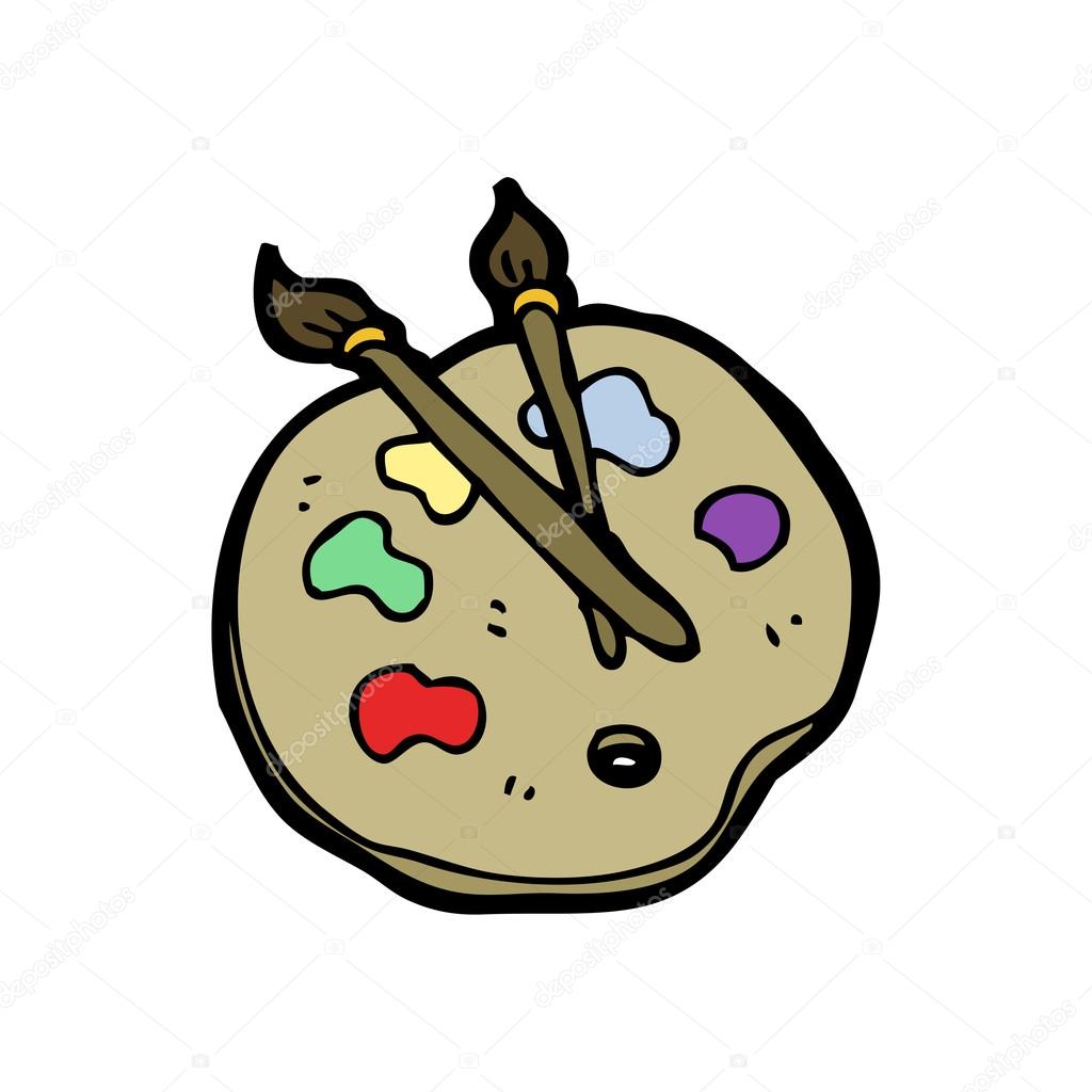Cartoon Painters Palette Stock Vector Cartoon Painters Palette Stock Vector