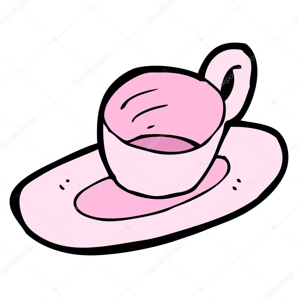 Teacup and saucer cartoon Stock Vector Image by ©lineartestpilot 14909347