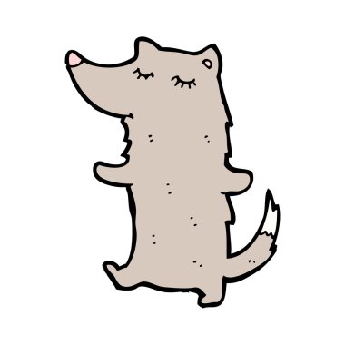 şirin mutlu kurt karikatür