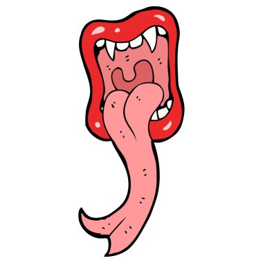 karikatür yapışmasını dil