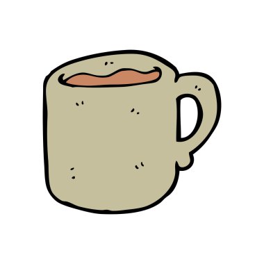 Kahve kupa karikatür