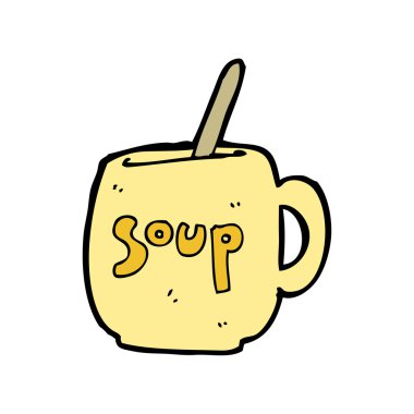 fincan çorba karikatür