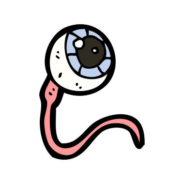 Brüt göz küresi karikatür