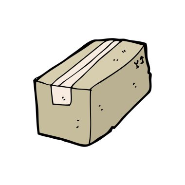 Teslimat kutusu karikatür