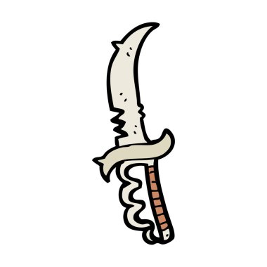 kötü görünümlü bıçak çizgi film