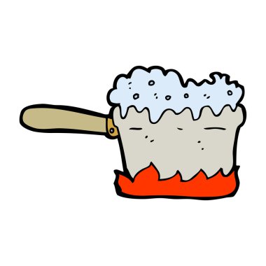 karikatür kaynar tava