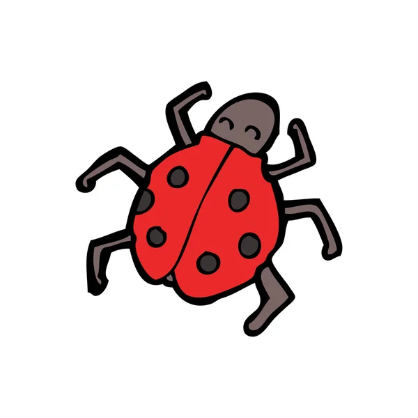 Coccinelle rouge — Image vectorielle