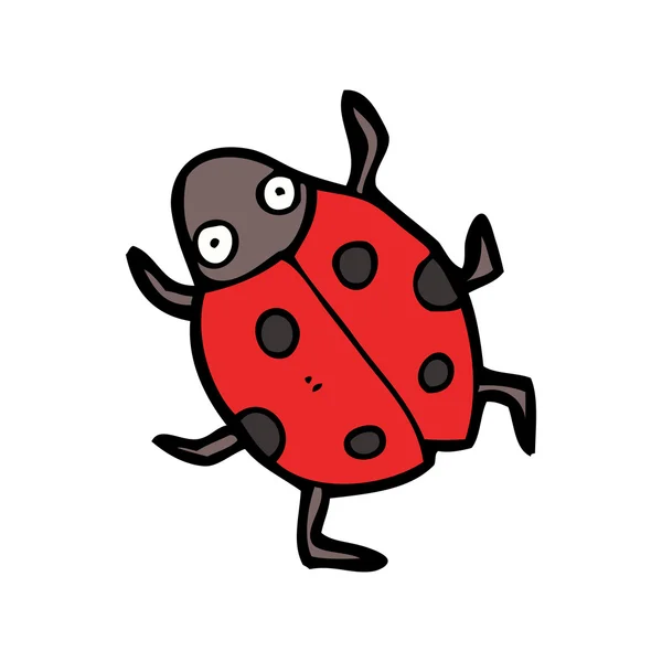 Ladybird cartoon — Stock Vector