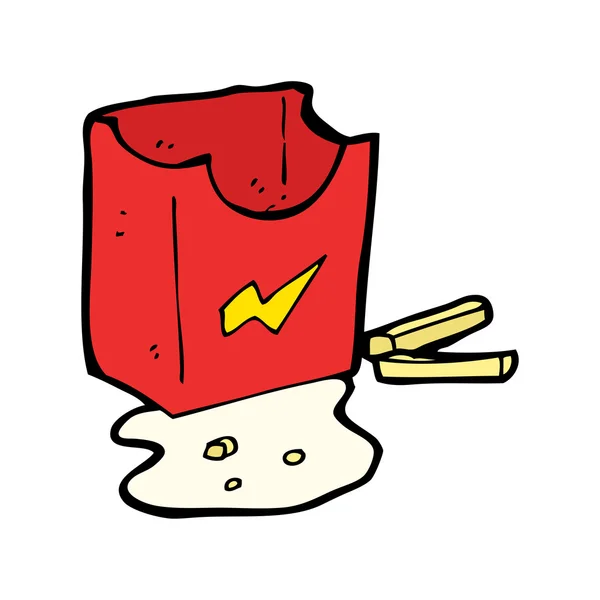 Batatas fritas desenhos animados — Vetor de Stock