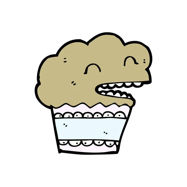 Jolie bande dessinée muffin — Image vectorielle