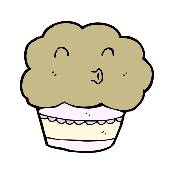 Hübscher Muffin-Cartoon — Stockvektor