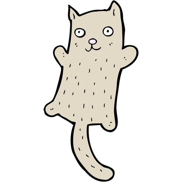 Dessin animé flottant chat — Image vectorielle