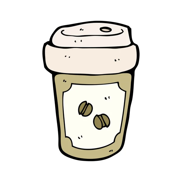 Estrarre caffè cartone animato — Vettoriale Stock