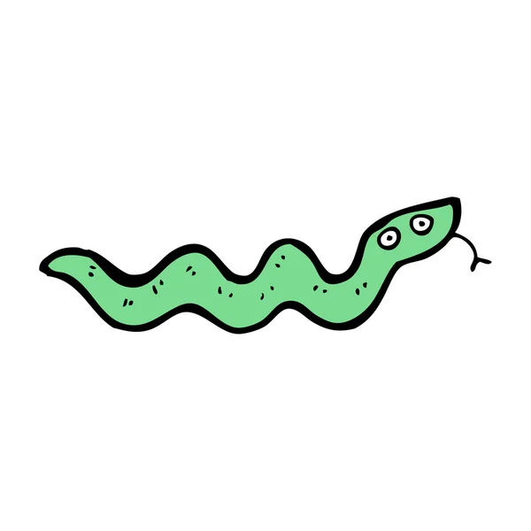 Caricature de serpent glissante — Image vectorielle