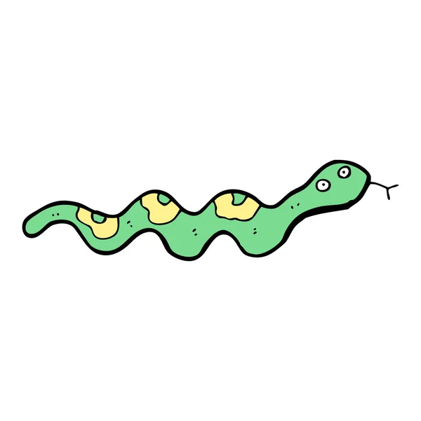 Desenhos animados de serpente deslizante — Vetor de Stock