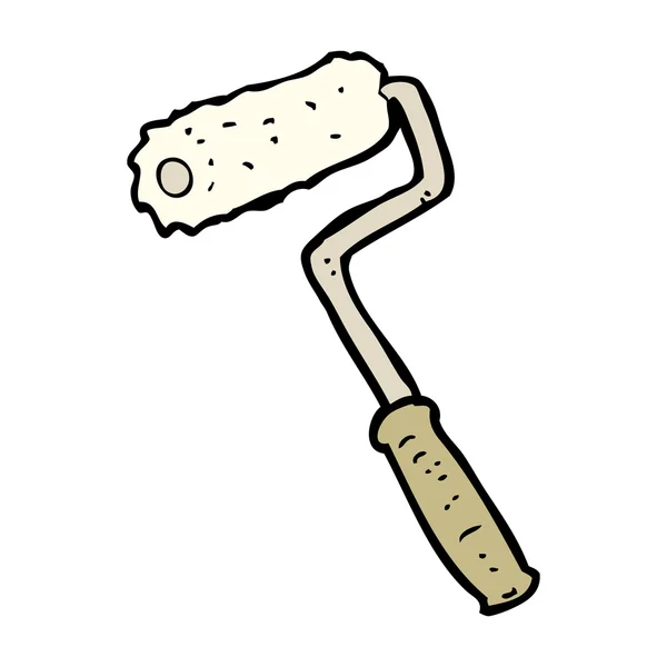 Retro cartoon paint roller brush — Stock Vector © lineartestpilot 28984069
