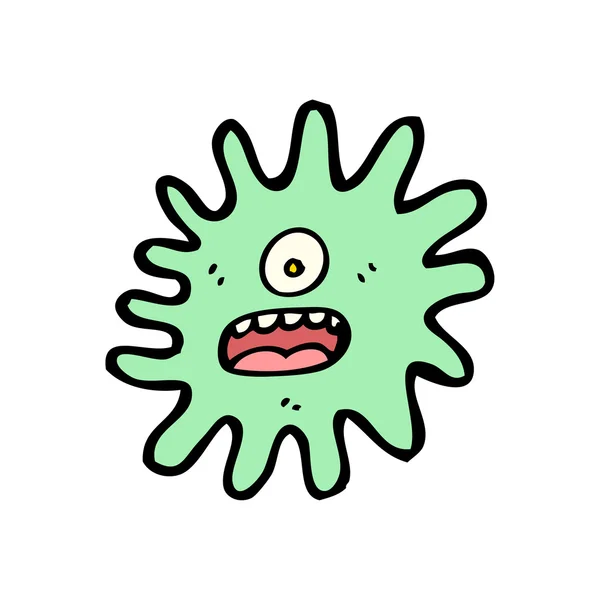Germe spaventato cartone animato — Vettoriale Stock
