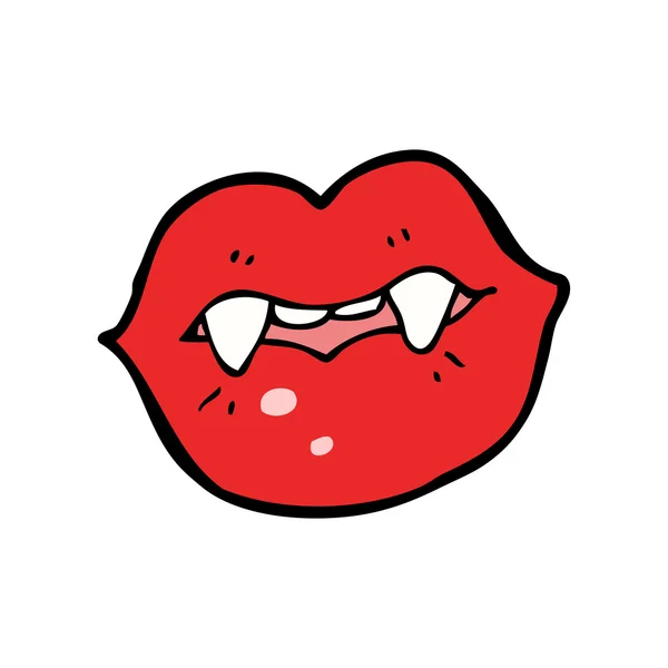 Karikatür kırmızı dudaklar — Stok Vektör