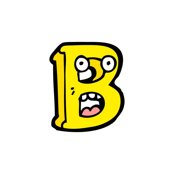 Kreslený písmeno b — Stockový vektor