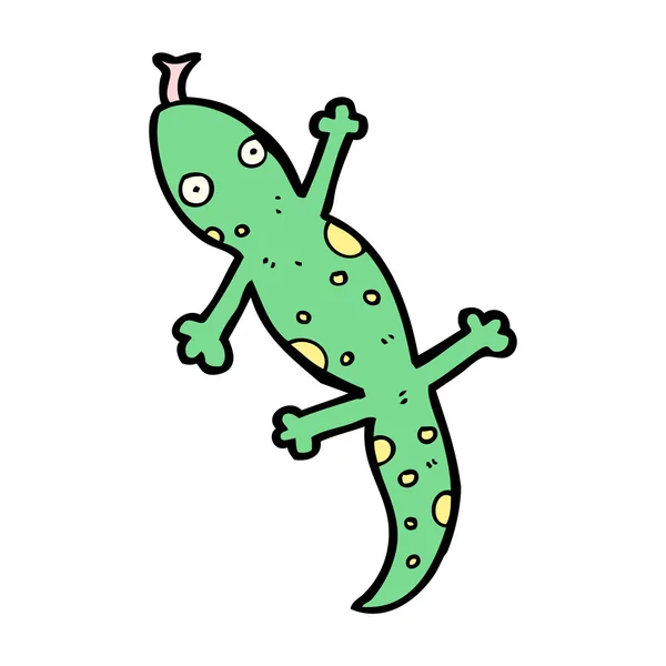 Lagarto de dibujos animados — Vector de stock