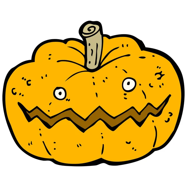 Funny pumpkin cartoon — Stock Vector