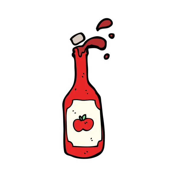 Cartone animato ketchup — Vettoriale Stock