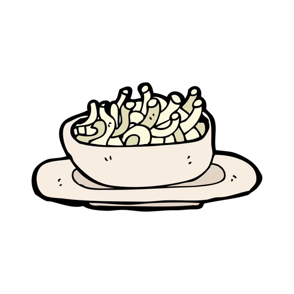 Dibujos animados de fideos — Vector de stock