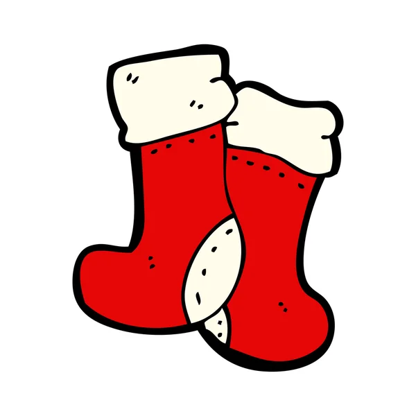 Christmas stocking cartoon — Stock Vector