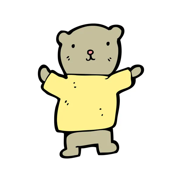 Μικρό αρκουδάκι κινουμένων σχεδίων — Διανυσματικό Αρχείο