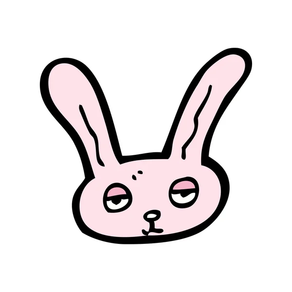 Bored valentines bunny cartoon — Stock Vector
