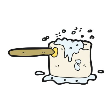 kaynar sıcak su çizgi film pan