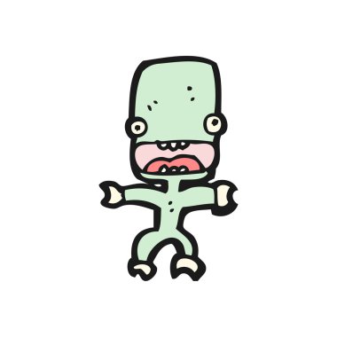 uzaylı yaratık karikatür