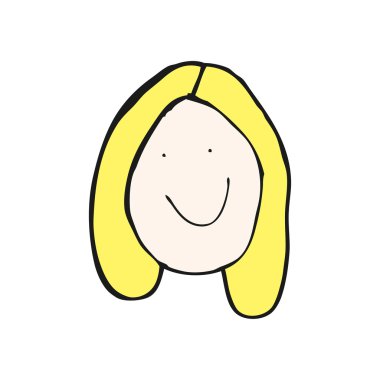 çocuğun bir yüz çizim