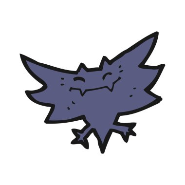 Cadılar Bayramı yarasa karikatür