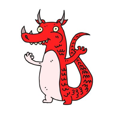 Welsh dragon cartoon