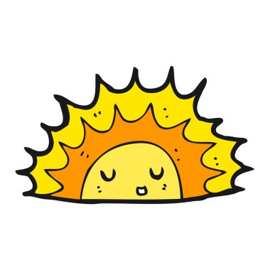 çizgi film güneş karakteri