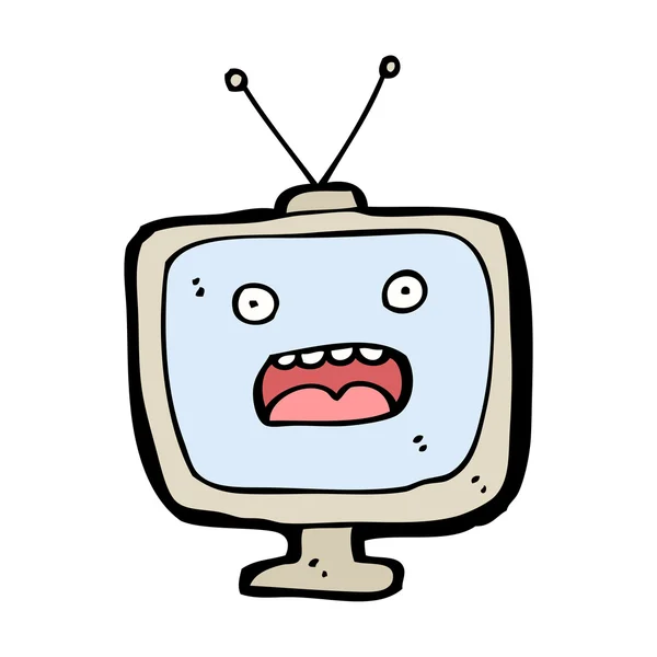Kreslený televizní přijímač — Stockový vektor