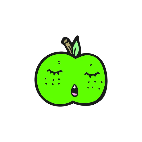 Cartoon vackra apple — Stock vektor