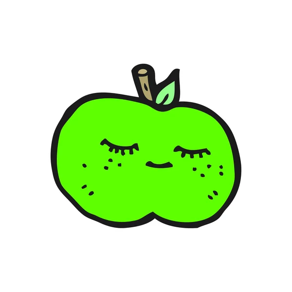 Ładny jabłko kreskówka — Wektor stockowy