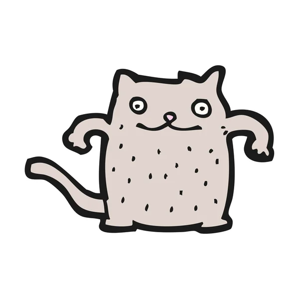 Divertido gato de dibujos animados — Archivo Imágenes Vectoriales