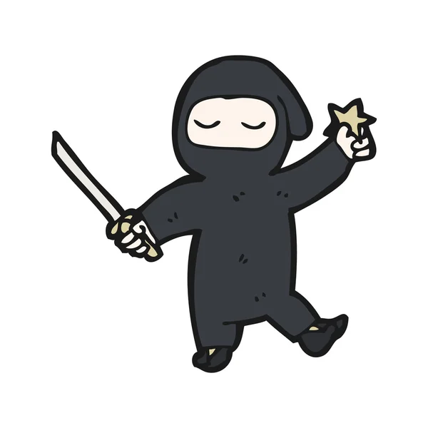 Cartoon ninja — Stock Vector