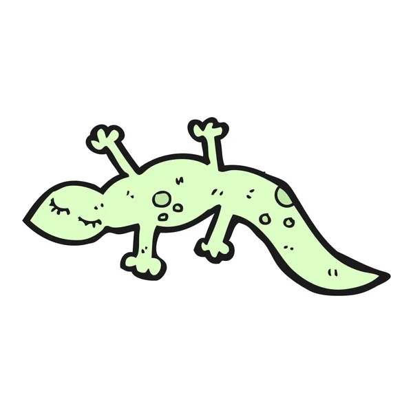 Desenho animado do lagarto — Vetor de Stock