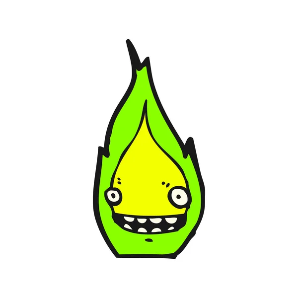 Personnage de dessin animé flamme — Image vectorielle