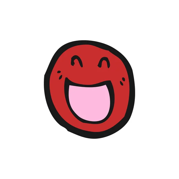 Emoticon cara de dibujos animados — Vector de stock