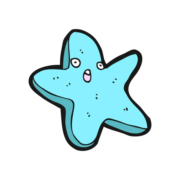Happy starfish cartoon — Stock Vector