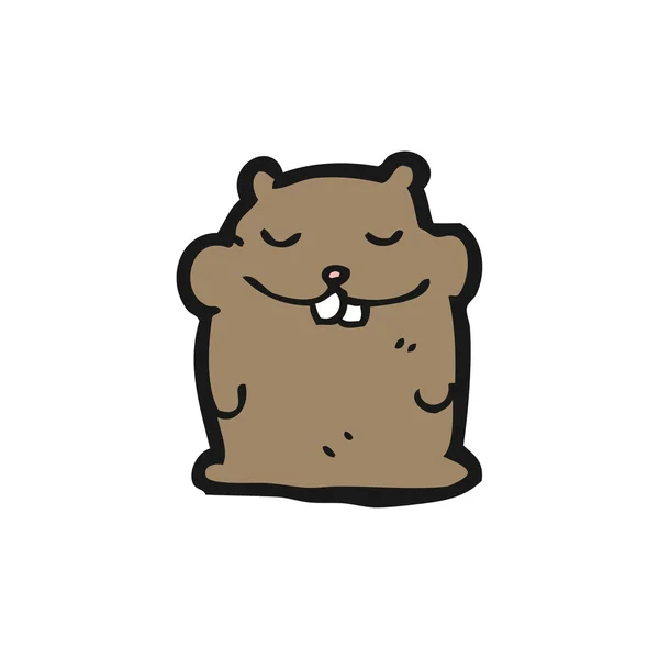 Beaver Cartoon — Stockvector