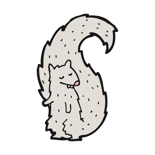 Caricature écureuil gris — Image vectorielle