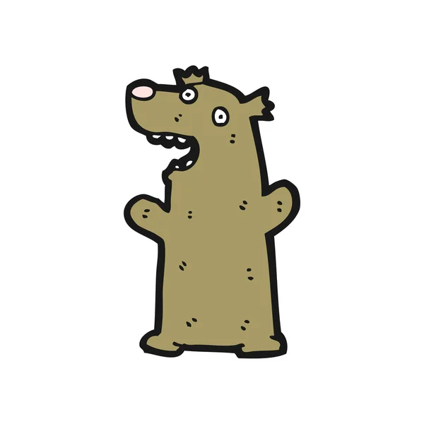 Praten bear cartoon — Stockvector