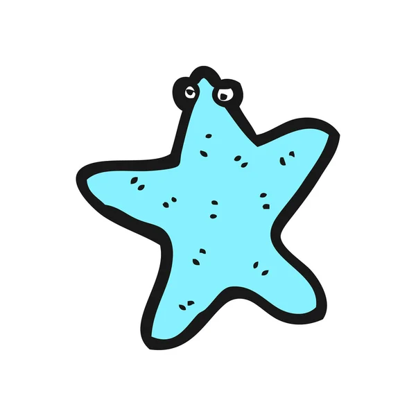 Caricature étoile de mer — Image vectorielle